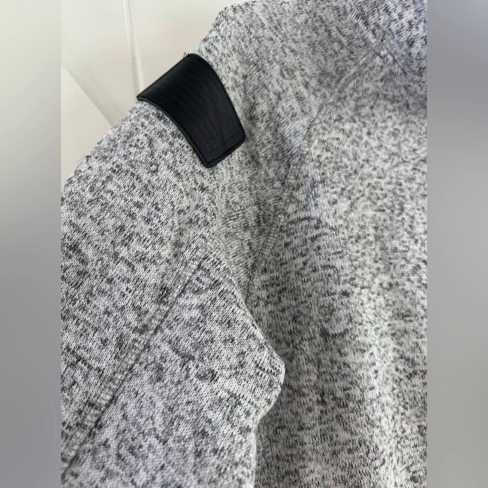 Grunt Style Women's Full Zip Sweater Jacket - Heather Gray - Picture 6 of 8